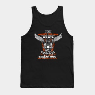 Grumpy old man i was born in april Tank Top